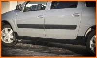 Накладки на пороги для Лада Ларгус с 2012 г.в., АртФорм