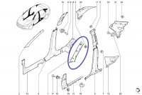 ЛЕВАЯ обшивка накладка стойки лобового окна Ладв Веста, Веста Кросс, оригинал 8450007552