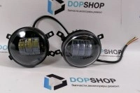 Двухрежимные светодиодные ПТФ Лада Веста, бело-желтый LED 