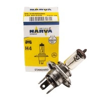 Лампа H4 белый свет 12V 60/55Вт для ближнего или дальнего, Narva