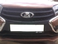 Установка защитной сетки радиатора Lada X-Ray