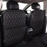 Защитный чехол-накидка на спинку сиденья автомобиля из экокожи, Корона