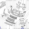 Накладки ПТФ Лада Ларгус FL, оригинал 8450091881, 8450091882 (с отверстиями под парктроник) Накладки ПТФ Лада Ларгус FL, оригинал 8450091881, 8450091882 (с отверстиями под парктроник)