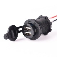 Гнездо-разъем USB в прикуриватель автомобиля, универсальный