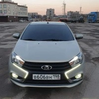 ДХО + повторители поворотников для Лада Веста (седан, универсал), Sal Man