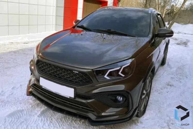 Тюнинг-фары BI-LED Лада Веста в стиле AMG