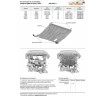 Защита картера и КПП Лада Гранта, Гранта FL, Калина, Датсун, AutoMax (сталь)