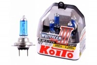 Лампа галоген H7 55W (100W) 4200К, Koito Whitebeam белый свет, к-т 2 шт.