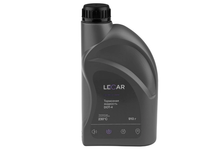 Тормозная жидкость DOT 4, Lecar 910 гр