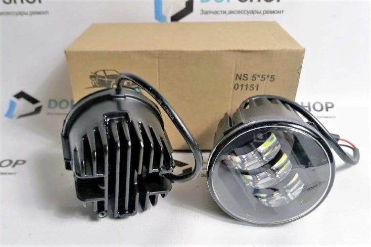 Светодиодные LED ПТФ Ниссан Альмера, Х-Трейл, Тиида, Мурано, Инфинити, SAL-MAN 50Вт, 6000К
