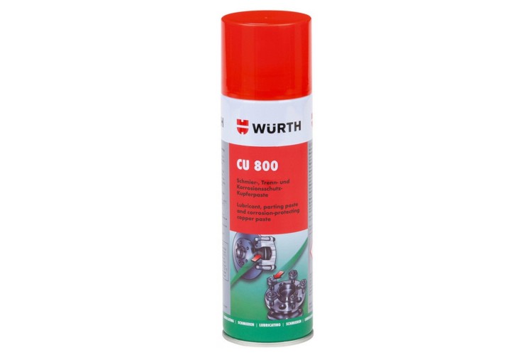 Медная смазка спрей CU 800, Wurth (300мл)