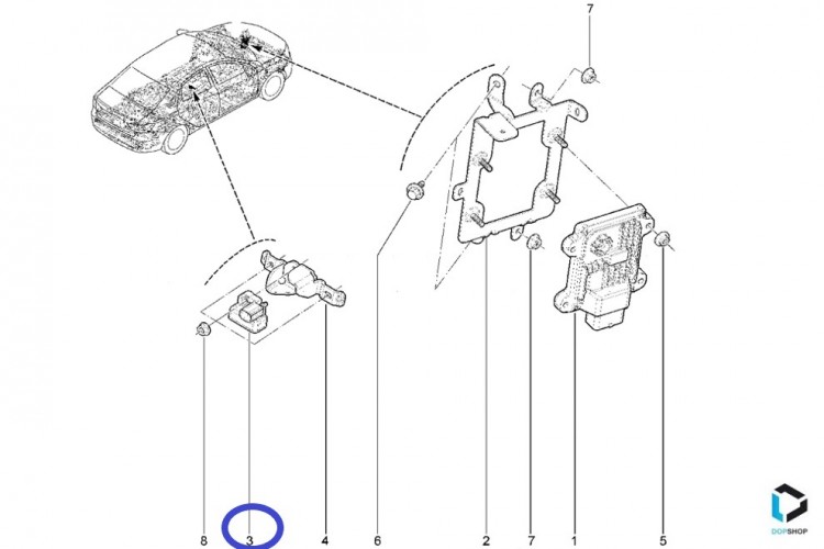 Датчик ускорения X-Ray H4M CVT АвтоВаз