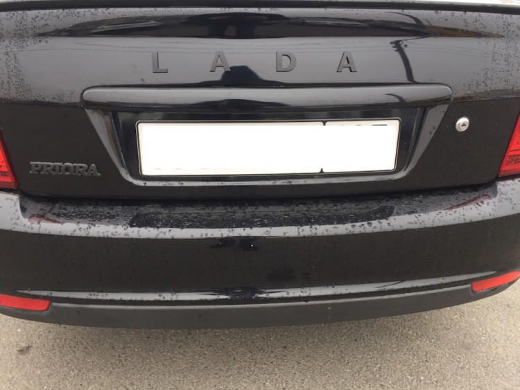 Эмблема LADA на крышку багажника черная, аналог  8450008072, 8450031560