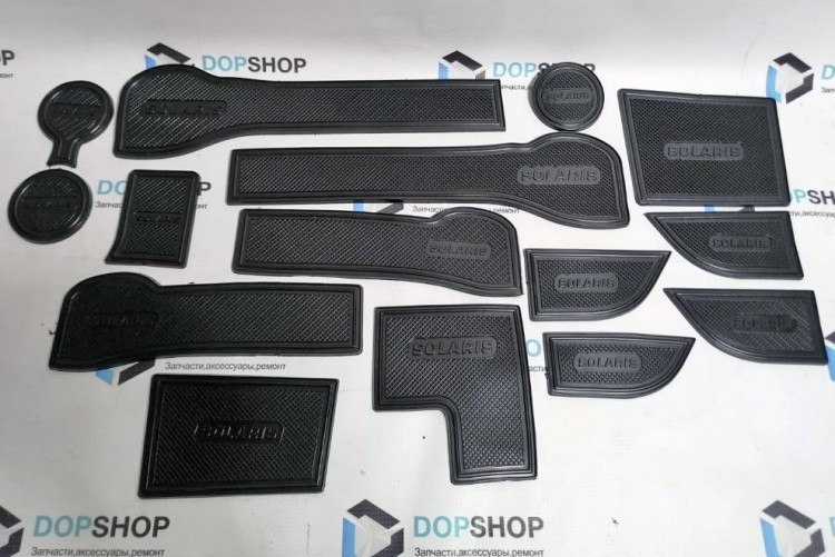 Коврики в ниши салона и дверей Хендай Солярис (2017-2022)