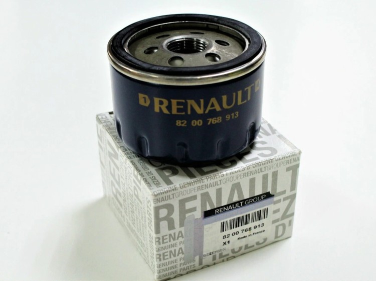 Масляный фильтр F4R и R9R Рено Дастер, Логан, Сандеро, Ниссан, оригинал 8200768913