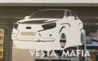 Наклейка Vesta Mafia для Лада Веста