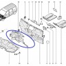 Подкапотная шумоизоляция моторного отсека Лада Ларгус, Ларгус Кросс, Ларгус фургон (обивка), аналог 679002362R
