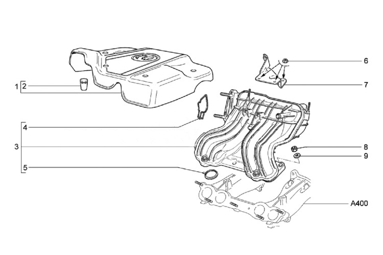 Крышка двигателя Лада Гранта, Калина, Приора, 8 клапанов, с шумоизоляцией