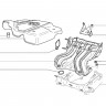 Крышка двигателя Лада Гранта, Калина, Приора, 8 клапанов, с шумоизоляцией