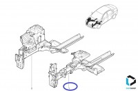 Брызговик с лонжероном Лада Веста передний левый в сборе, оригинал 8460008776 