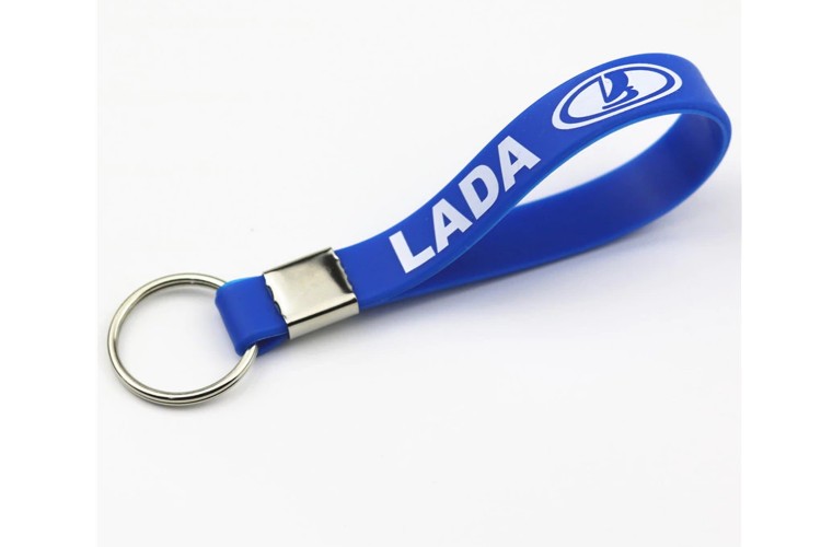 Силиконовый брелок с логотипом LADA