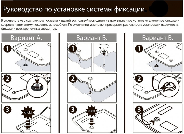 Коврики салона литьевые для Лада Ларгус